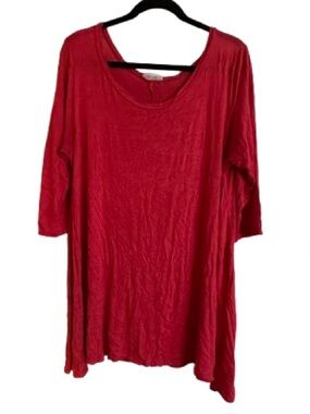 Love in Red Scoop Neck Tunic